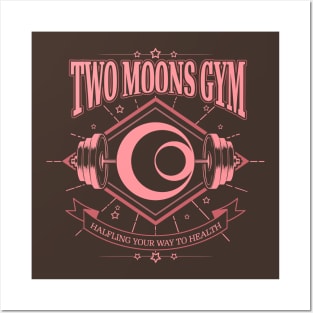 Two Moons Gym - Pink Posters and Art